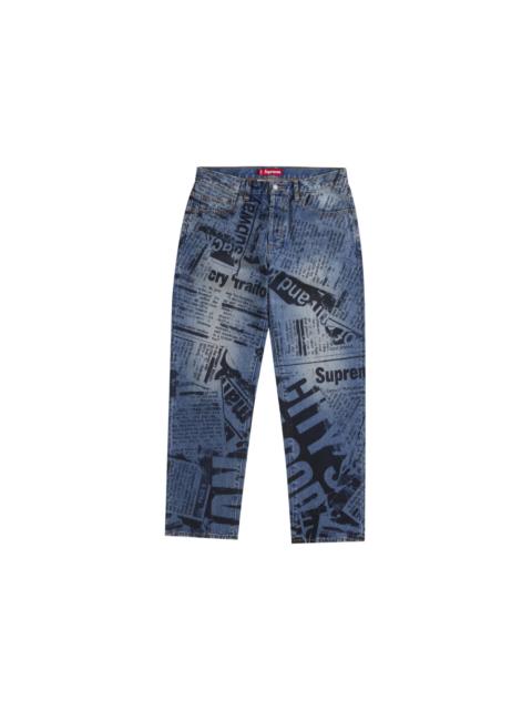 Supreme Supreme Regular Jean (SS25) Newspaper