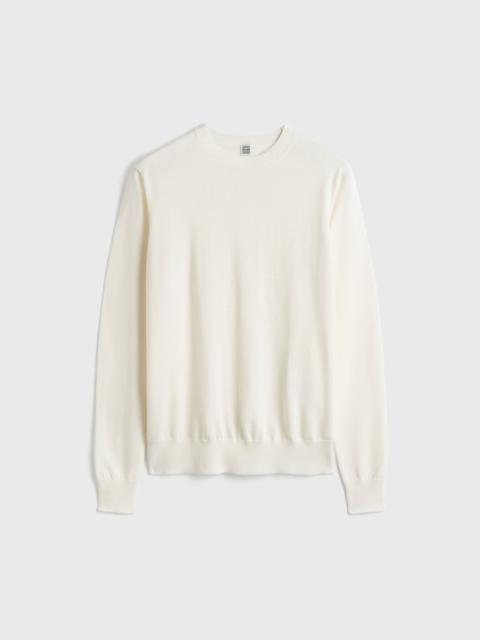 TOTEME Fine crew knit ecru