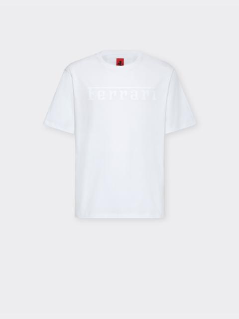 Ferrari Cotton T-shirt with Ferrari logo