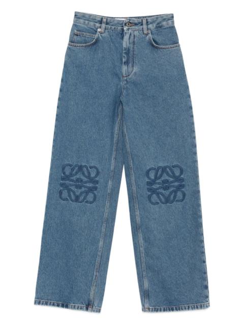 Loewe Loewe Women Anagram Baggy Jeans