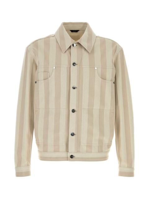 FENDI Fendi Men Embroidered Denim Jacket