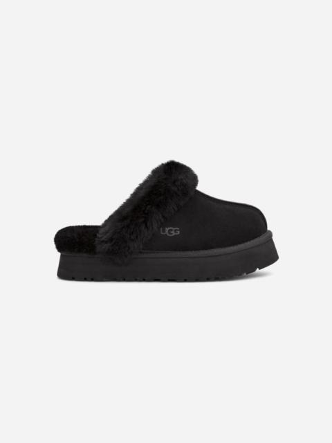 UGG ® Women's Disquette Sheepskin Slippers in Black