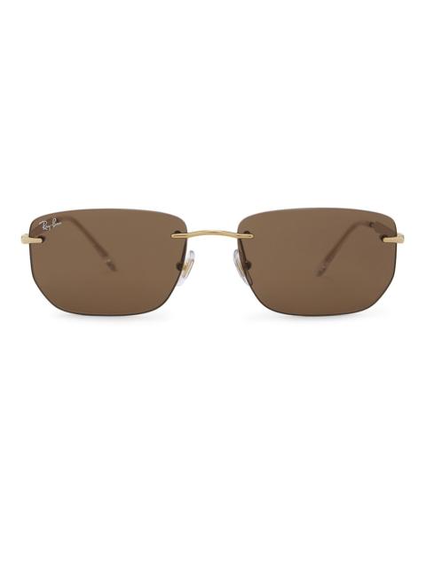 Ray-Ban Rectangular Rimless Sunglasses