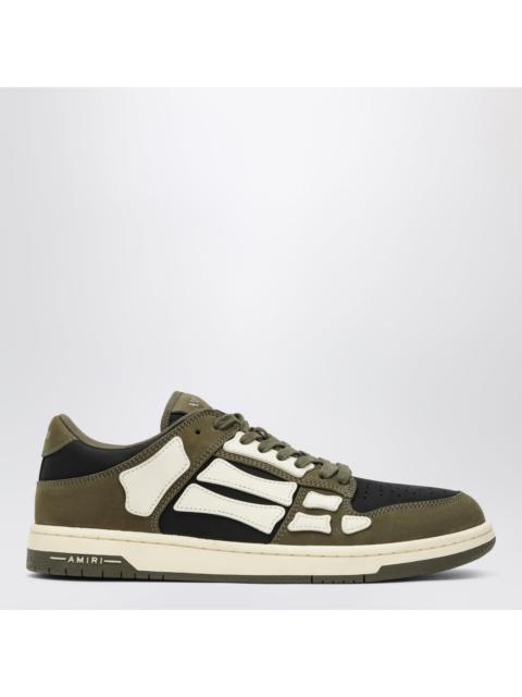 AMIRI Amiri Skel Top Low Sneakers In Black/Army Green/White Men