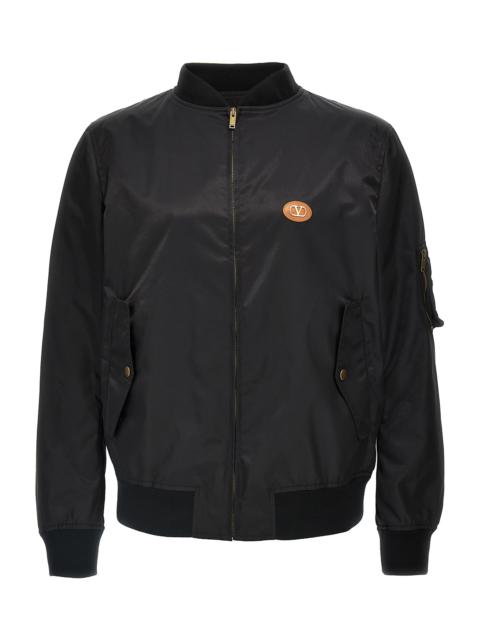Valentino Valentino Garavani Logo Bomber Jacket