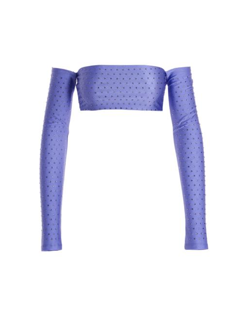 THE ANDAMANE - The Andamane Women Crystal Cropped Top