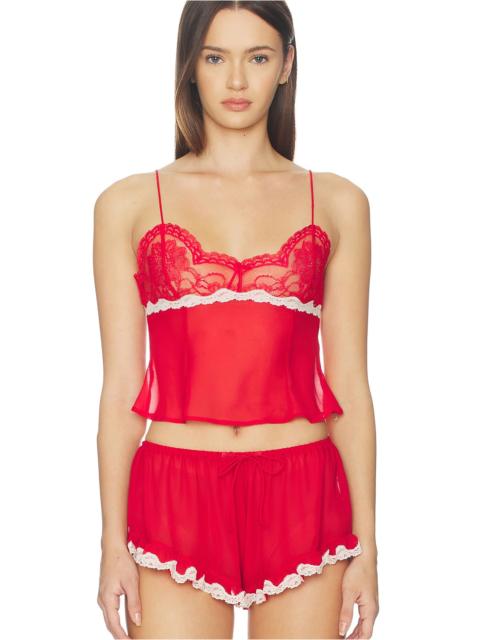 For Love & Lemons Fiona Lace Camisole Top