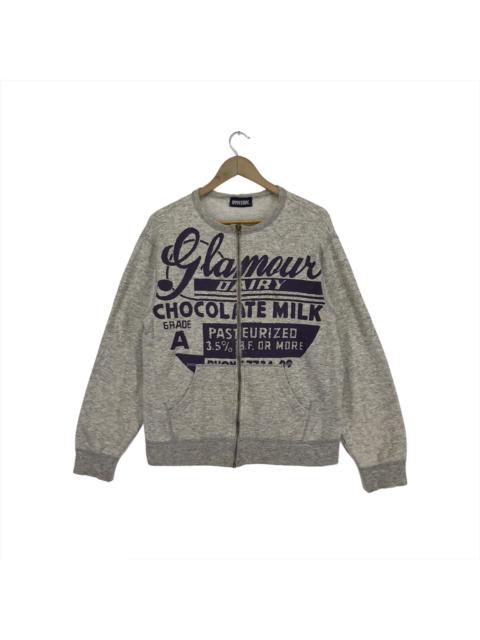 Vintage Hysteric Glamour Distressed Sweatshirt Zipper