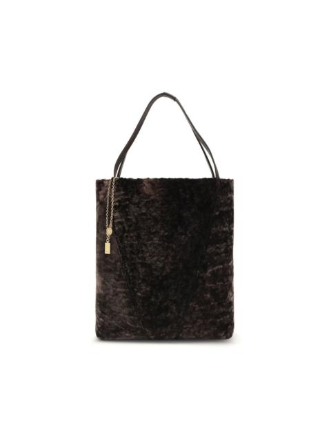 Chloé Chloé Large Spin Tote Bag In Soft Shearling