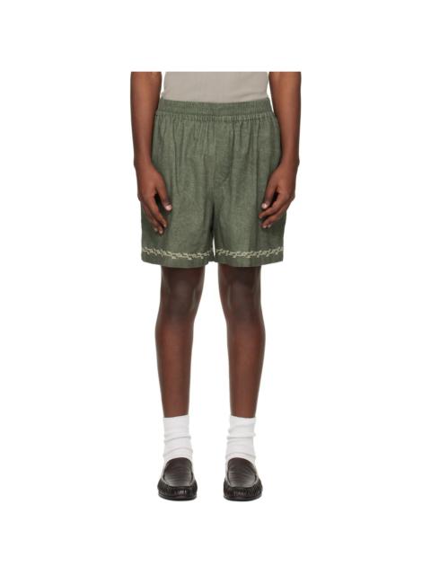 Isabel Marant Green Zilan Shorts