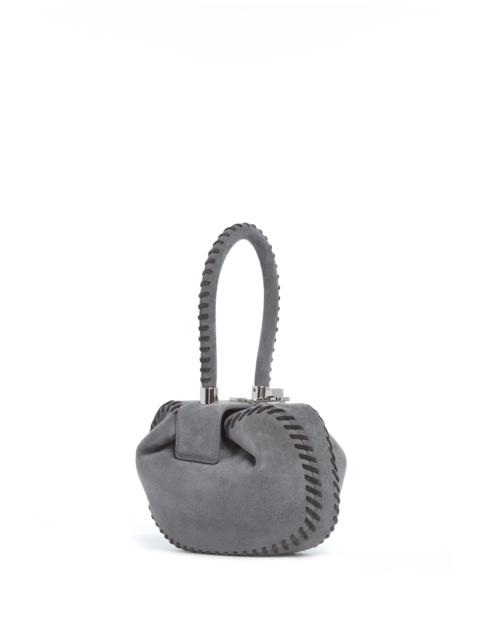 GABRIELA HEARST Whipstitch Demi Bag in Charcoal Suede