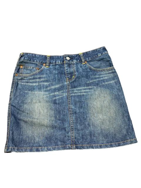 Vintage Evisu Donna Mini Skirt Denim Jeans