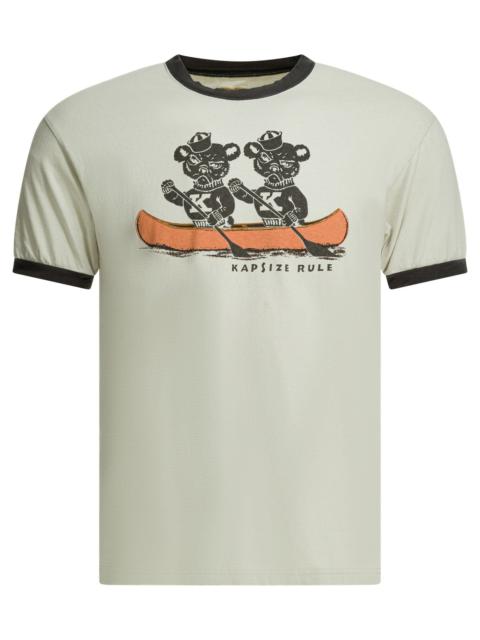 Kapital Kapital "ringer 'K' Bear" T-shirt