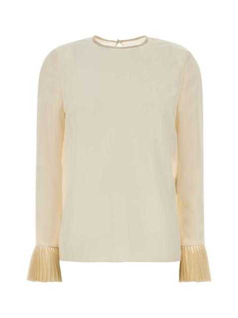 Valentino Valentino Garavani Women Ivory Crepe Blouse