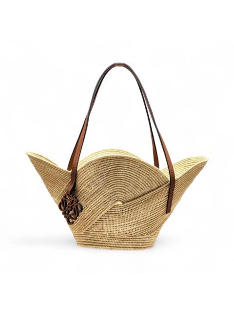 Loewe x Paula’s Ibiza Petal Anagram Raffia Basket Tote Bag Beige