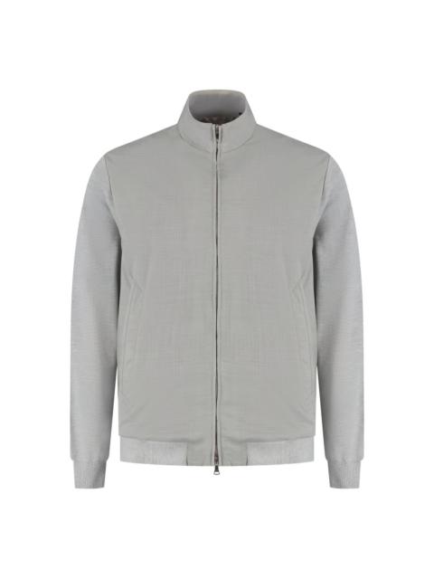 zip-up sweater
