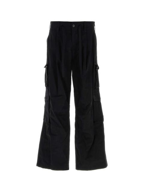 Dolce & Gabbana Dolce & Gabbana Men Black Faille Cargo Pant