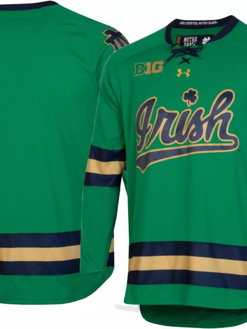 Under Armour Under Armour Men's Notre Dame Fighting Irish Green Replica Hockey Jersey