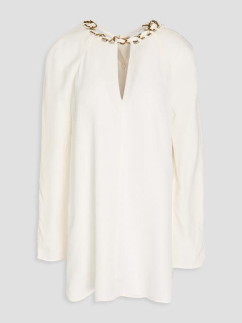 Zimmermann Chain-embellished crepe blouse