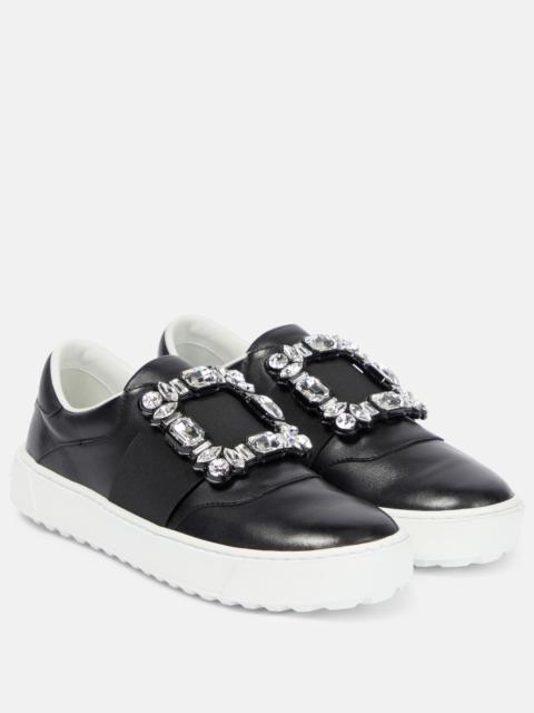 Roger Vivier Very Vivier embellished leather sneakers