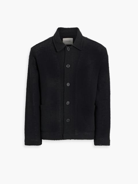 FRAME Crocheted cotton-blend jacket