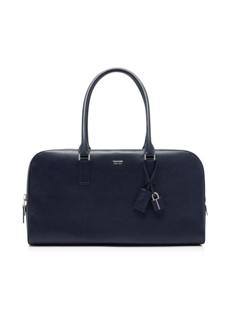 TOM FORD SUPPLE GRAIN LEATHER DOUBLE ZIP BOWLING BAG