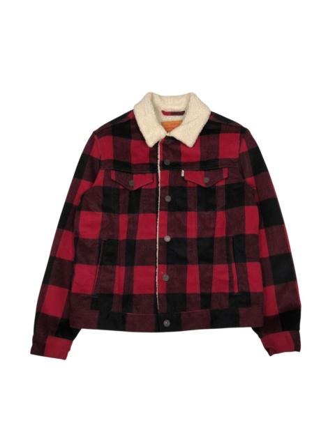 Levi's 🔥VINTAGE CHORE WOOL JACKET BLANKET LEVI’S TARTAN DESIGN