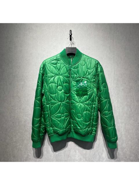 Louis Vuitton Louis Vuitton Green Monogram Tag Baseball Cotton Jacket