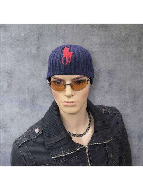 Polo Ralph Lauren 🔥Vintage 90’s Polo Ralph Lauren Big Red Pony Navy Beanie