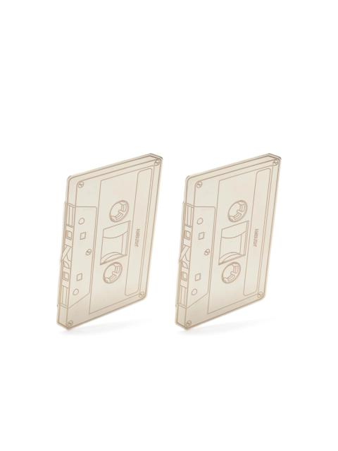 Ambush CASSETTE TAPE DROP EARRINGS