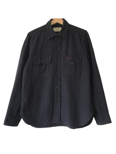 BEAMS PLUS Beams Heart Japan Cotton Blend US Navy Officer Shirt