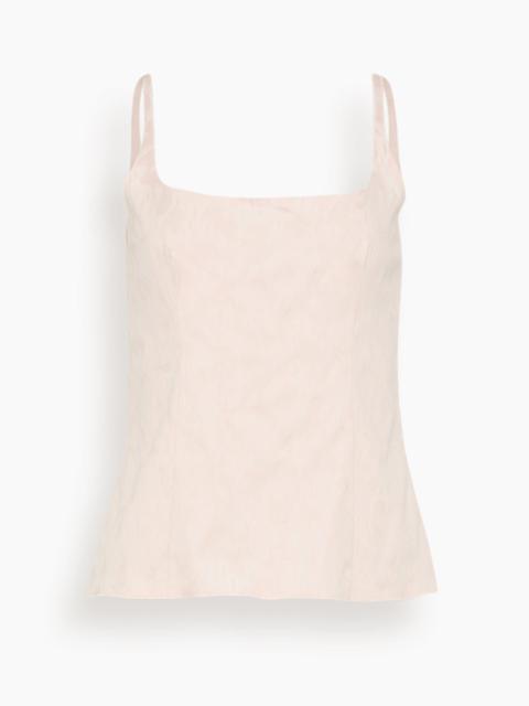Marni Waves and Drops Cotton Jacquard Top in Azalea