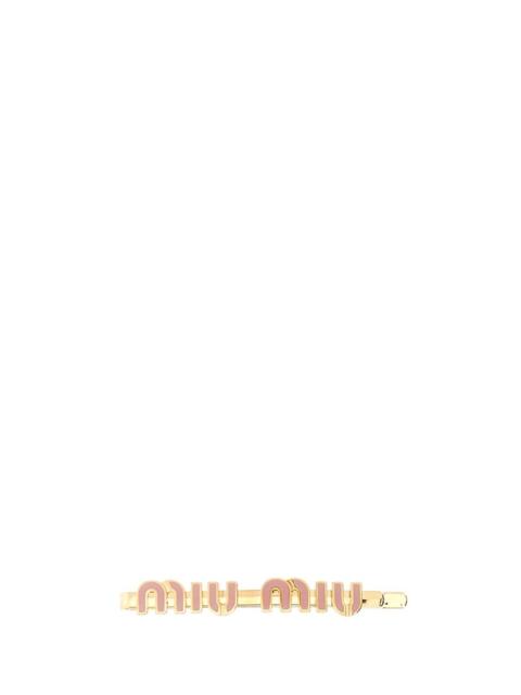 Miu Miu Miu Miu Women Gold Metal Hair Clip