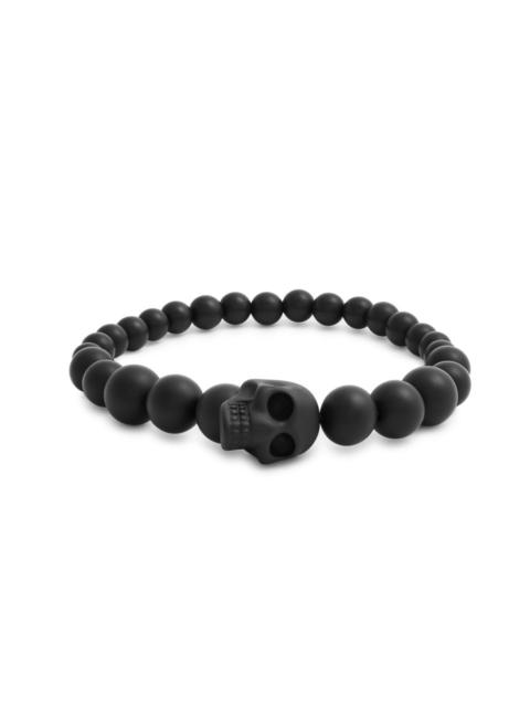 Alexander Mcqueen Skull Matte Beaded Bracelet