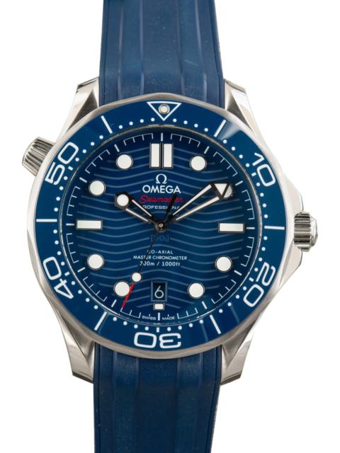 OMEGA Pre-owned Omega Seamaster Diver 300M Steel & Rubber Strap