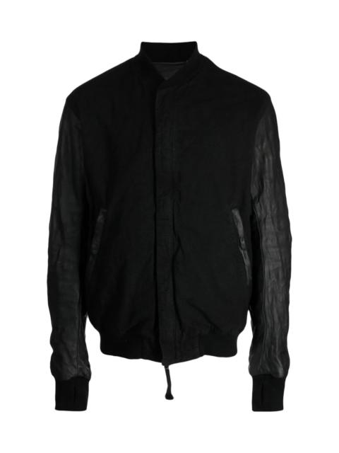 Boris Bidjan Saberi COLLARLESS ZIPPED LIGHTWEIGHT JACKET