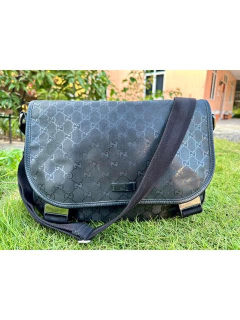GUCCI Authentic Gucci GG Imprime Medium Flap Messenger Bag