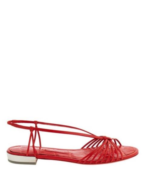 FERRAGAMO Ferragamo Alexis Strappy Flat Sandals, Size 7 C