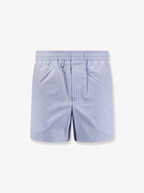 AMI Paris Ami Paris Men Cotton Bermuda Shorts With Striped Pattern