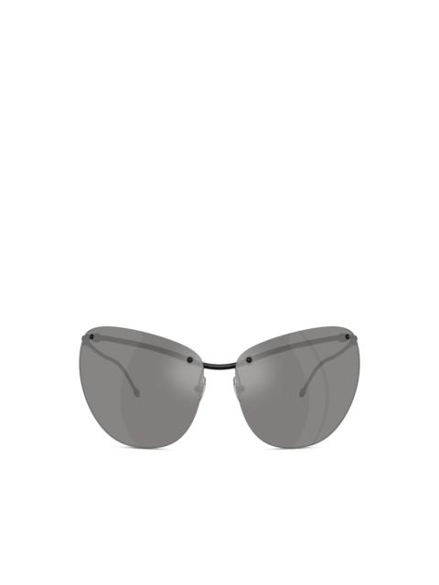 CAMILLA “The Heiress” pink glitter snake oversized aviator gradient sunglasses CAMILLA THE HEIRESS SUNGLASSES | REVERSIBLE main image 4