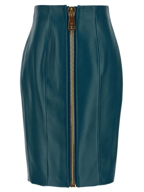 Balmain Balmain Women Xl Zip Skirt