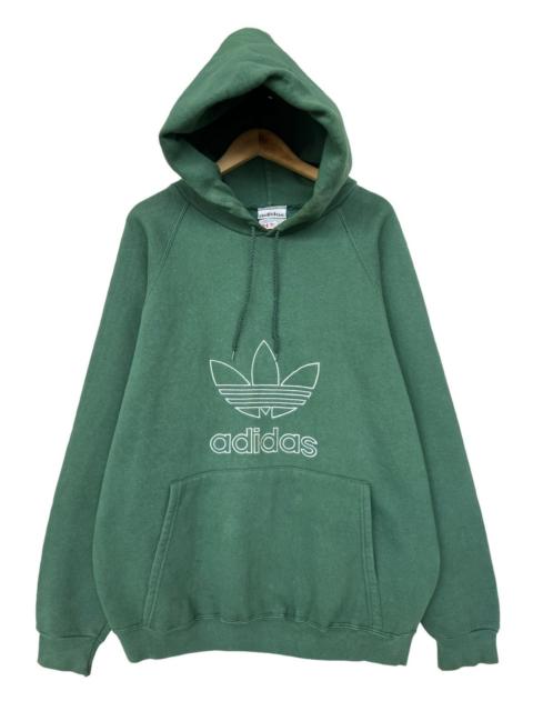adidas Vintage 90s Adidas Sunfaded Forest Green Baggy Boxy Hoodie