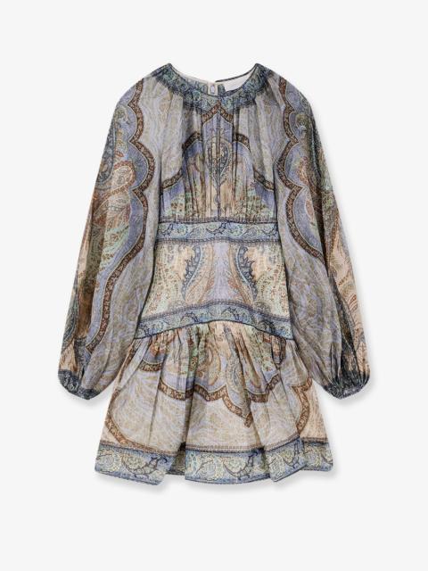 Zimmermann Zimmermann Wanderlust Cotton And Silk Mini Dress