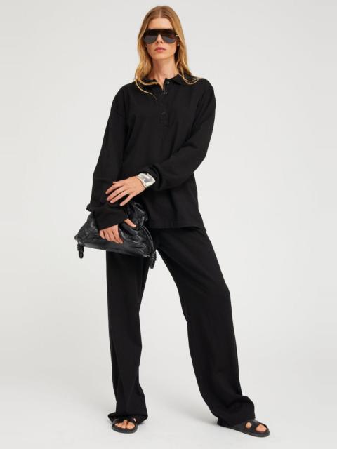 SPRWMN COTTON WIDE LEG EASY PANTS