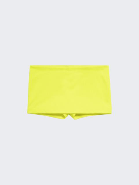 BALENCIAGA Mini Cycling Skirt Neon Yellow