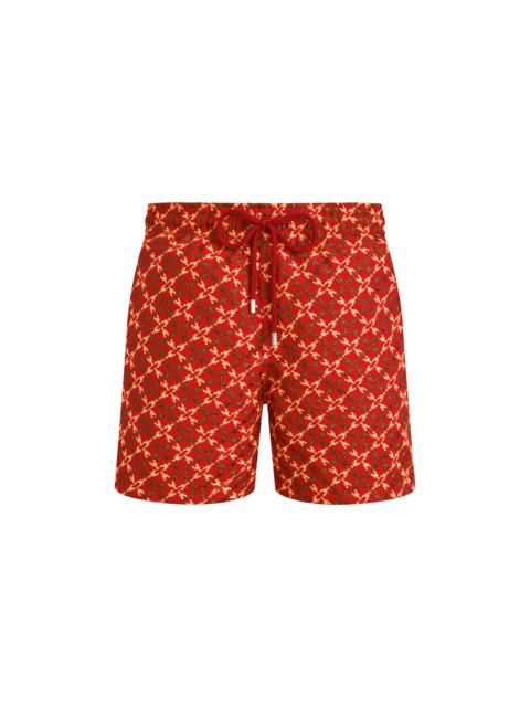 Vilebrequin Men Swim Shorts Embroidered Homard Pixel - Limited Edition