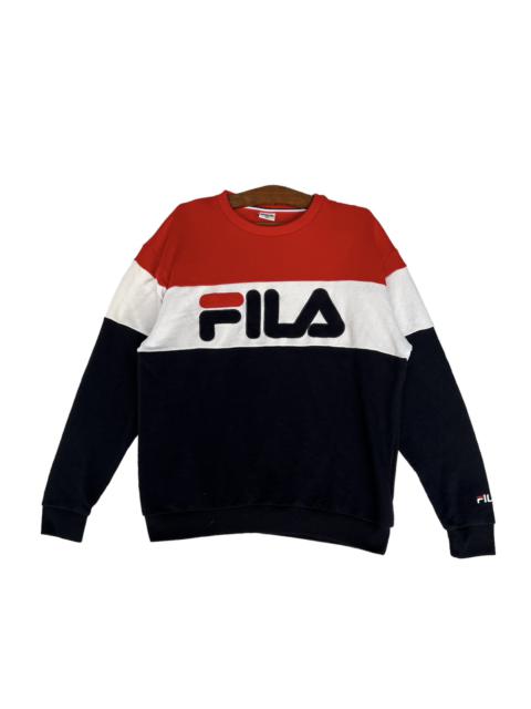 Other Designers Fila - SWEATSHIRT FILA BIG LOGO WITH 3 TONE COLOURS