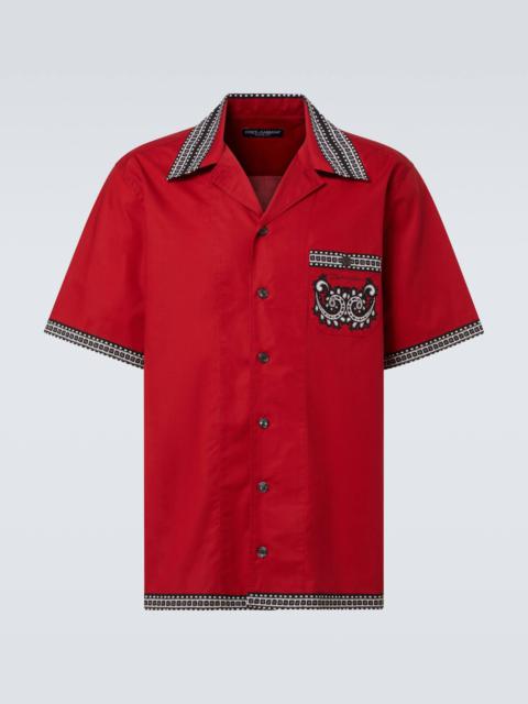 Dolce & Gabbana Bandana cotton bowling shirt