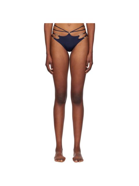 Agent Provocateur Navy Davine Bikini Bottom