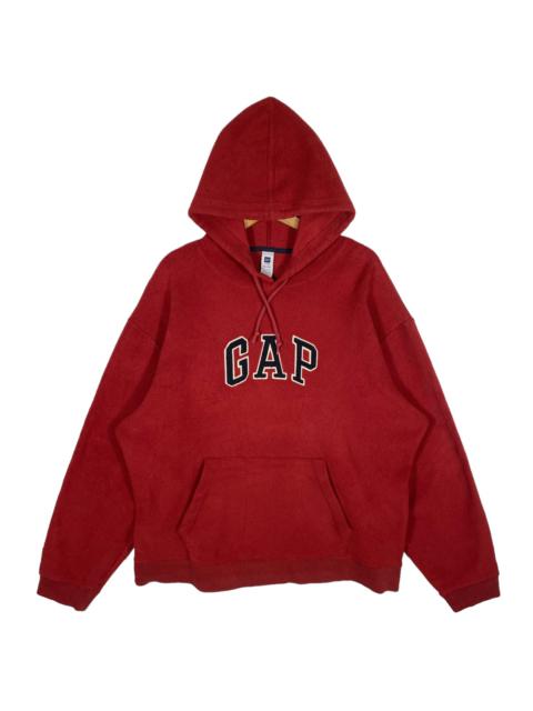 Other Designers Vintage - Vintage Gap Fleece Hoodie Sweatshirt XL Size Red Colour